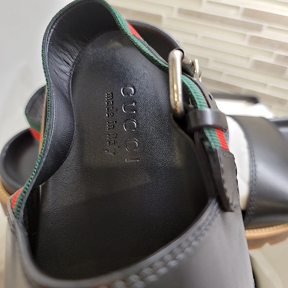 New Men's Unused Super High-End Couture Hand-Made Couture Cirano Gucci Sandals - Picture 11 of 16